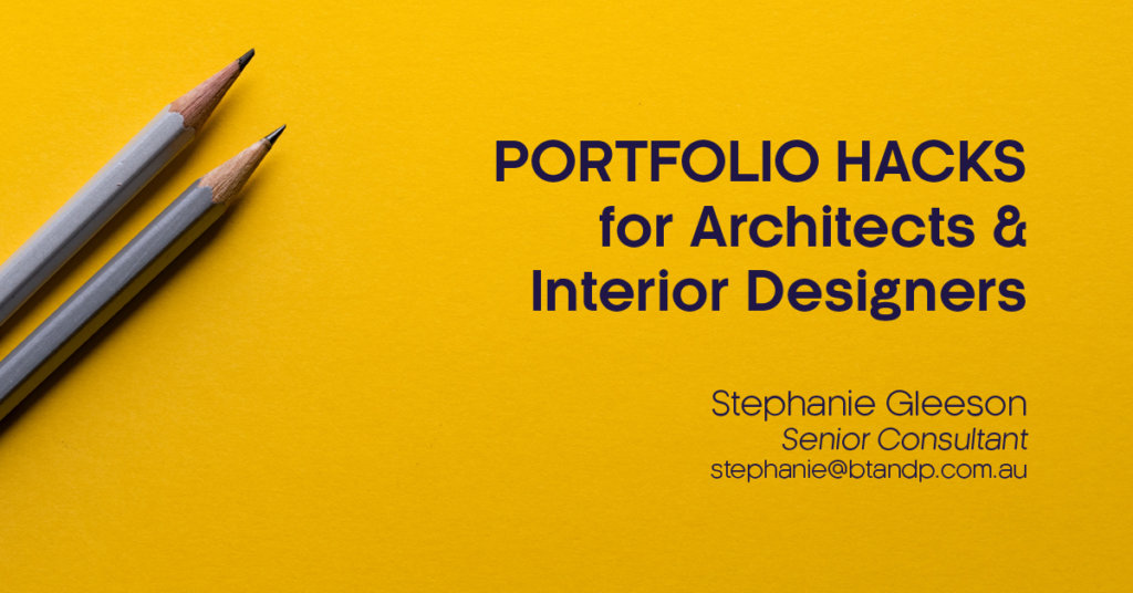 Steohanie Gleeson's Portfolio Hacks for Architects and Interior Designers